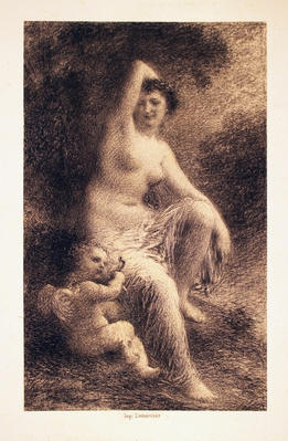 Vénus et l'Amour (petit planche)
