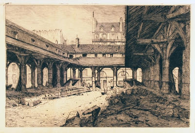 Halles de Marché en Restauration, à Paris