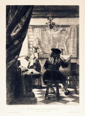 Van Der Meer dans son atelier
