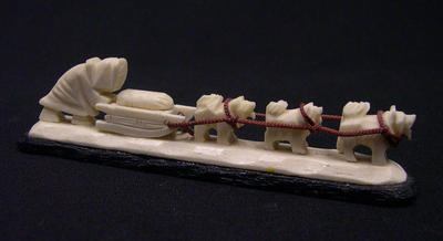 Eskimo with Dog Sled 