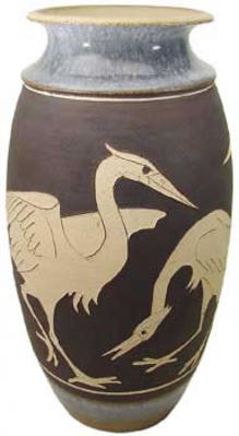 Heron Vase