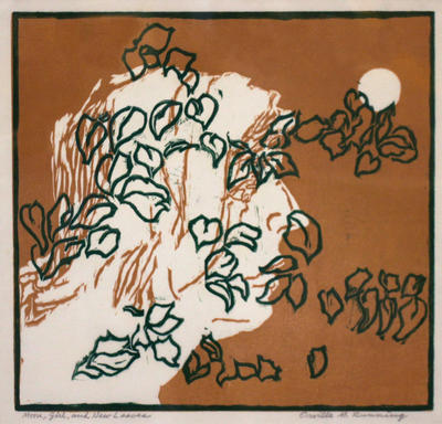 Moon, Girl, and New Leaves