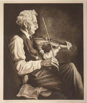 Old Man with a Violin