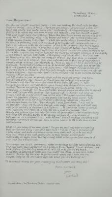 Letter to Marguerite Wildenhain From Gerhard Marcks